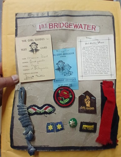 Vintage badge lot ided girl - ns,