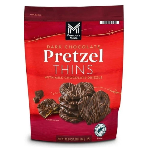 Sottile pretzel cioccolato - sottile,